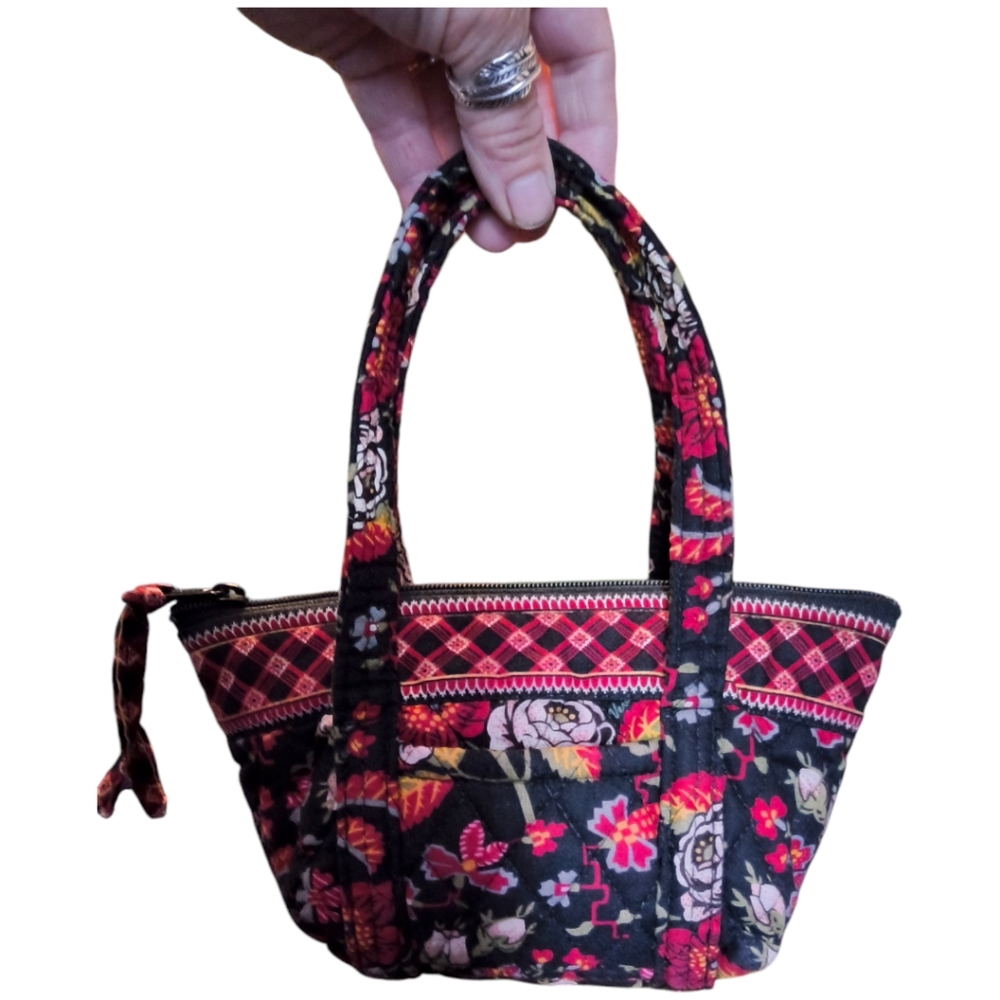 MINI Vera Bradley Retired Anastasia Petite Paddy Purse - Quilted Gardencore Mini